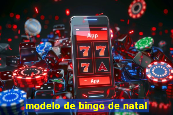 modelo de bingo de natal