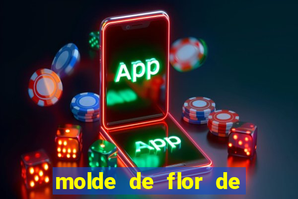 molde de flor de eva grande para imprimir