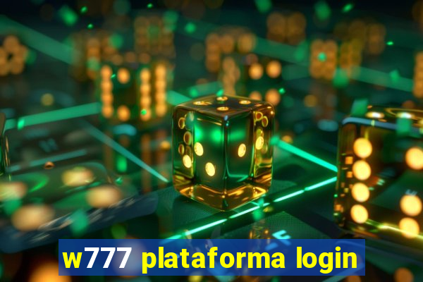 w777 plataforma login