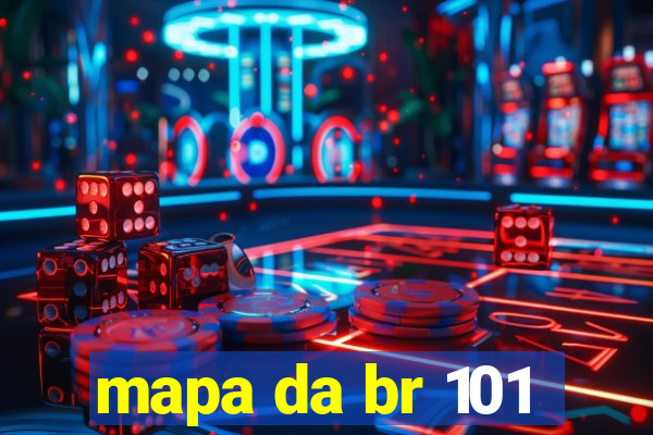 mapa da br 101