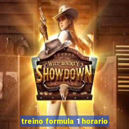 treino formula 1 horario