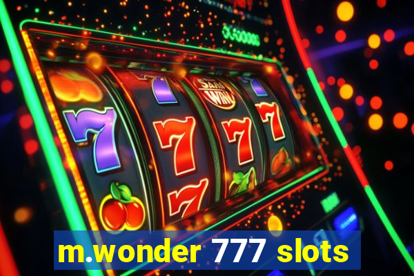 m.wonder 777 slots