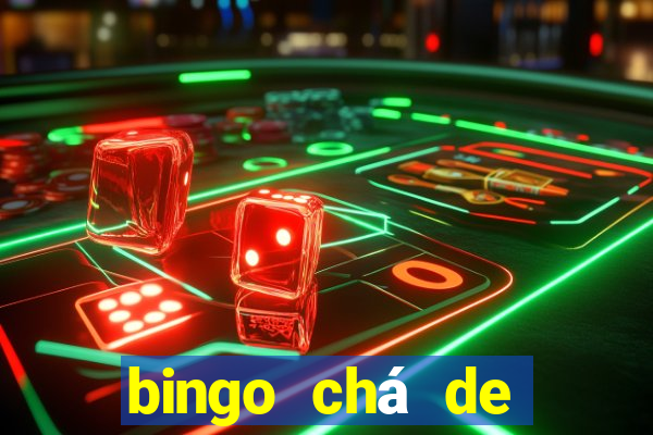 bingo chá de bebê excel