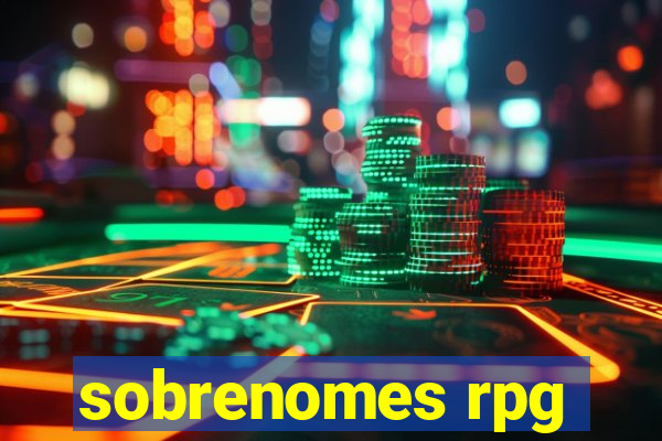 sobrenomes rpg